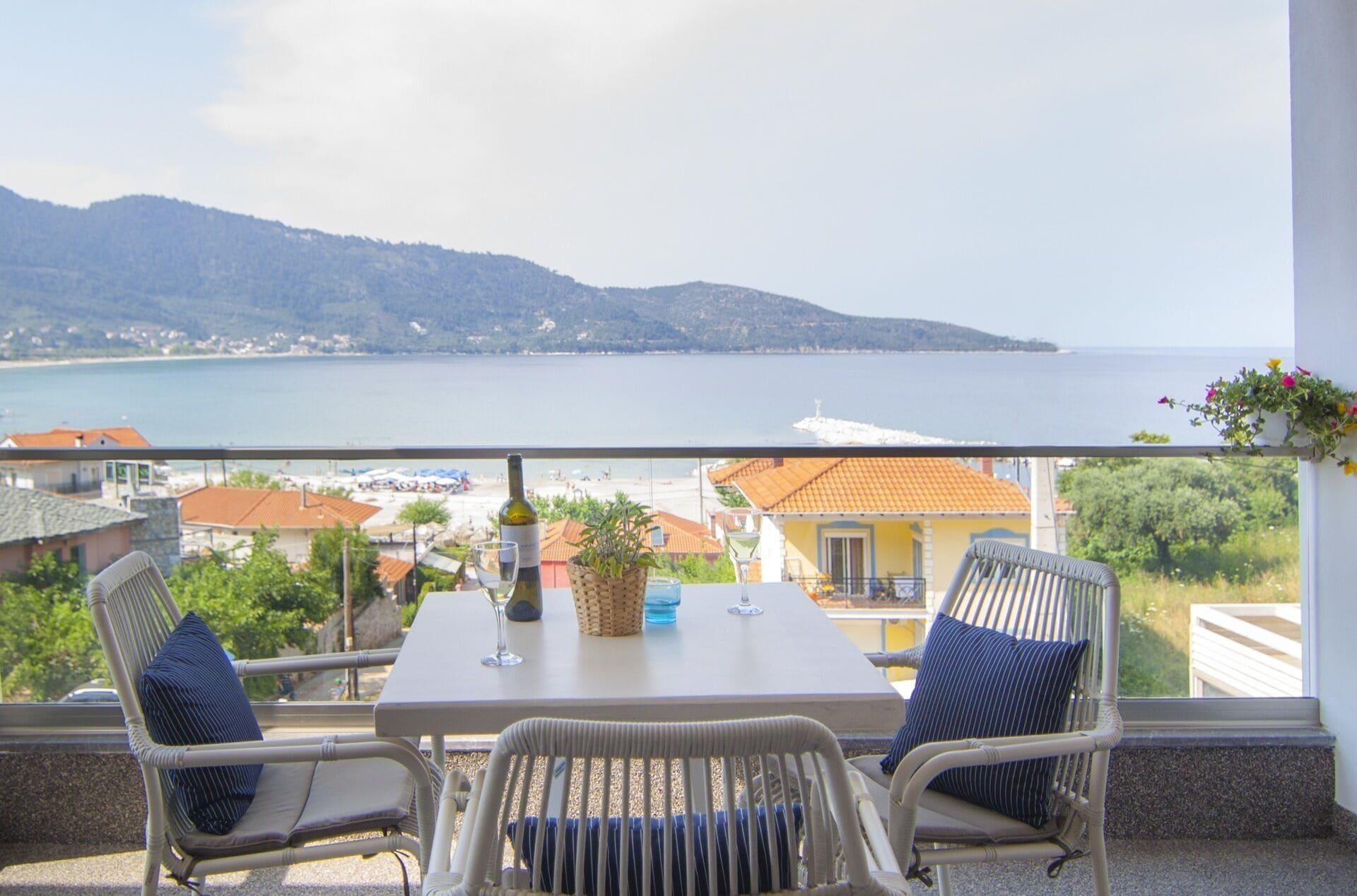 Ntinas Villa With Sea View Σκάλα Ποταμιάς Εξωτερικό φωτογραφία